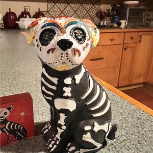 Colorful Day of the Dead Dog Toy